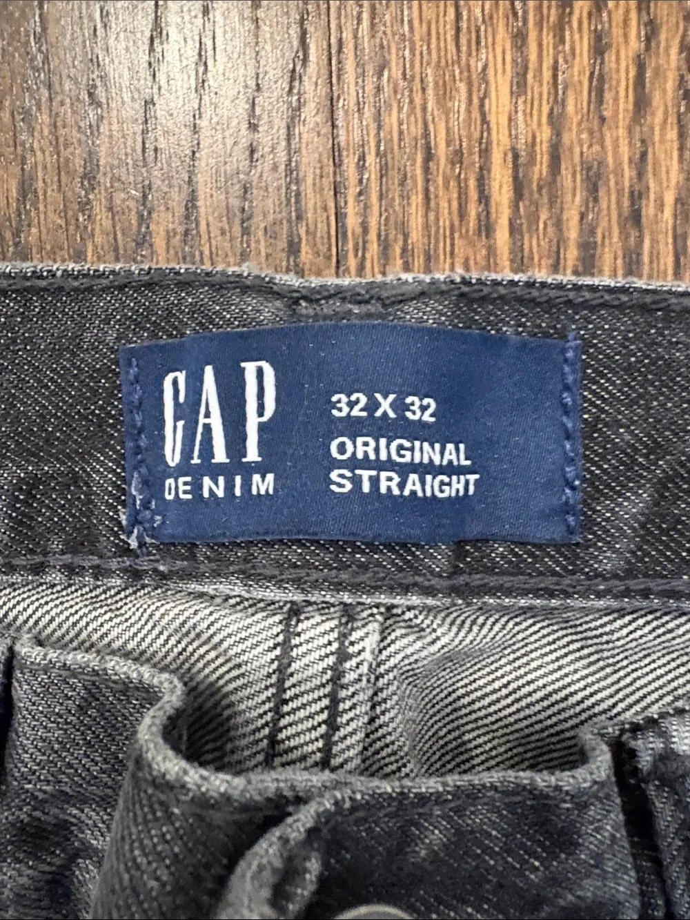 Gap Men’s Classic Black Wash Original Straight-Leg Jeans Size 32/30